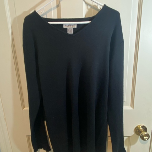 Adrianna Patell 2 Piece Black Sweater Dress - Picture 5 of 9